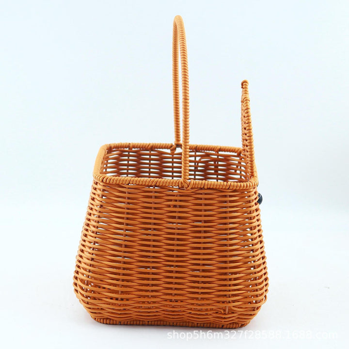 Women's woven basket with cute ears Bowlift