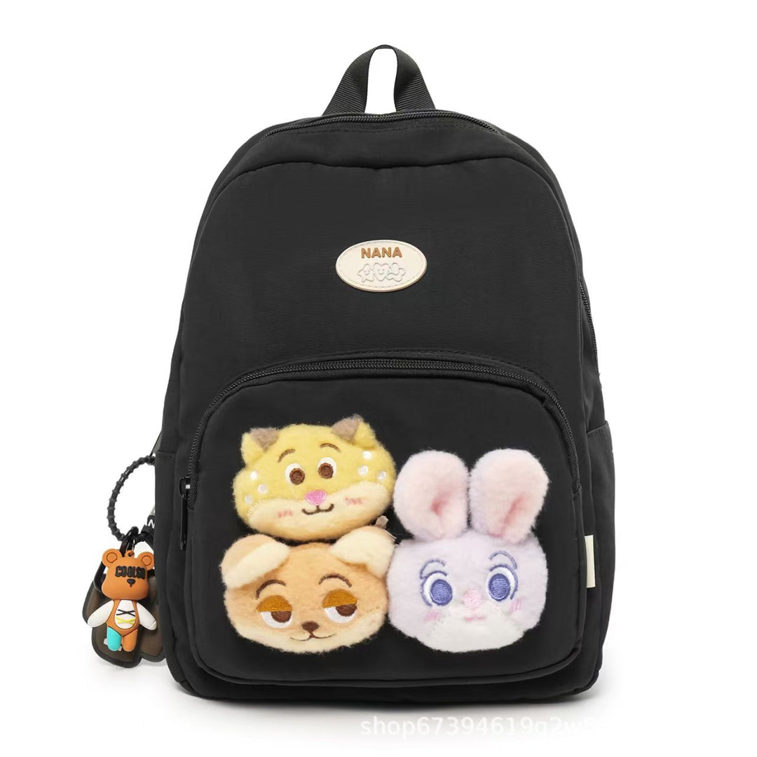 Plush Character-Themed Backpack Bowlift