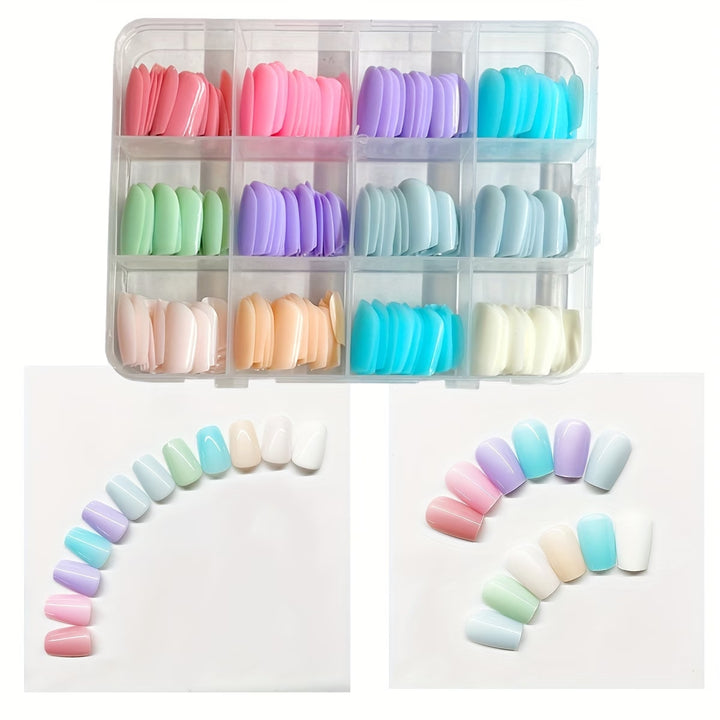 Press-On Nail Art Set with Assorted Shapes and Finishes Bowlift