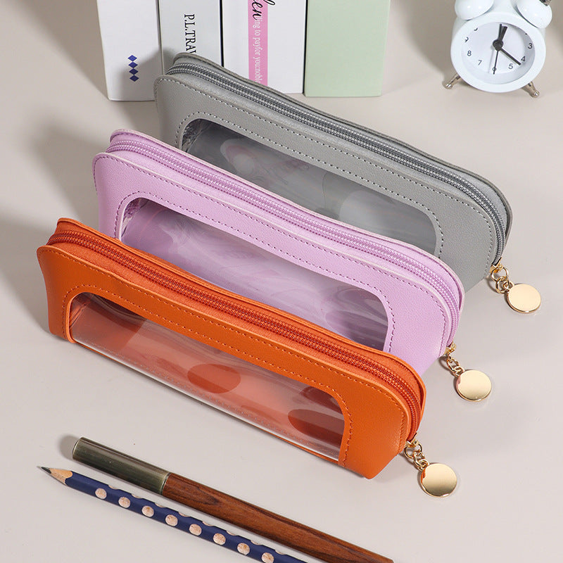 Stylish Leather Pencil Case Bowlift