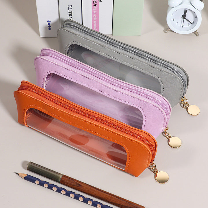 Stylish Leather Pencil Case Bowlift