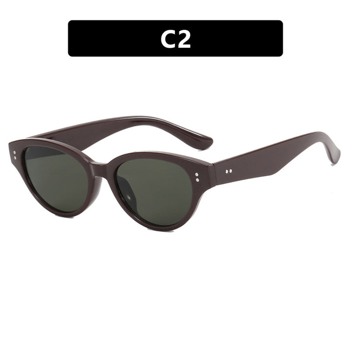 Women's fashionable cat-eye glasses with elegant plastic frame Bowlift