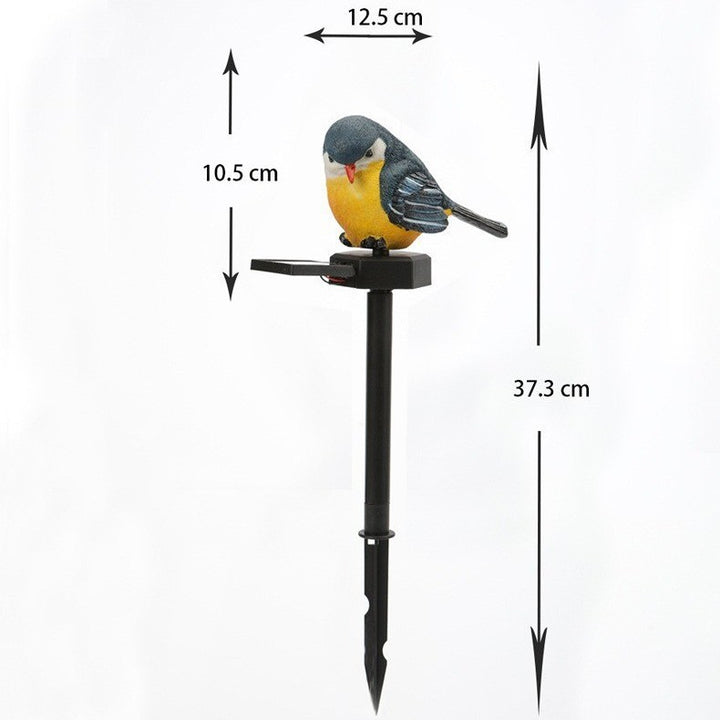 Realistic Solar Bird Garden Stake With Motion Sensor And Weatherproof Design Bowlift