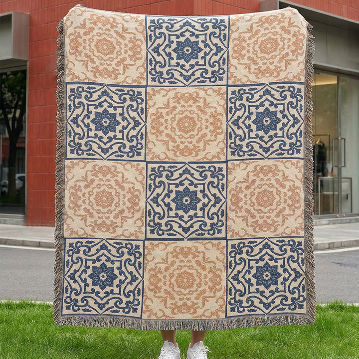 Artistic Cityscape Throw Blanket
