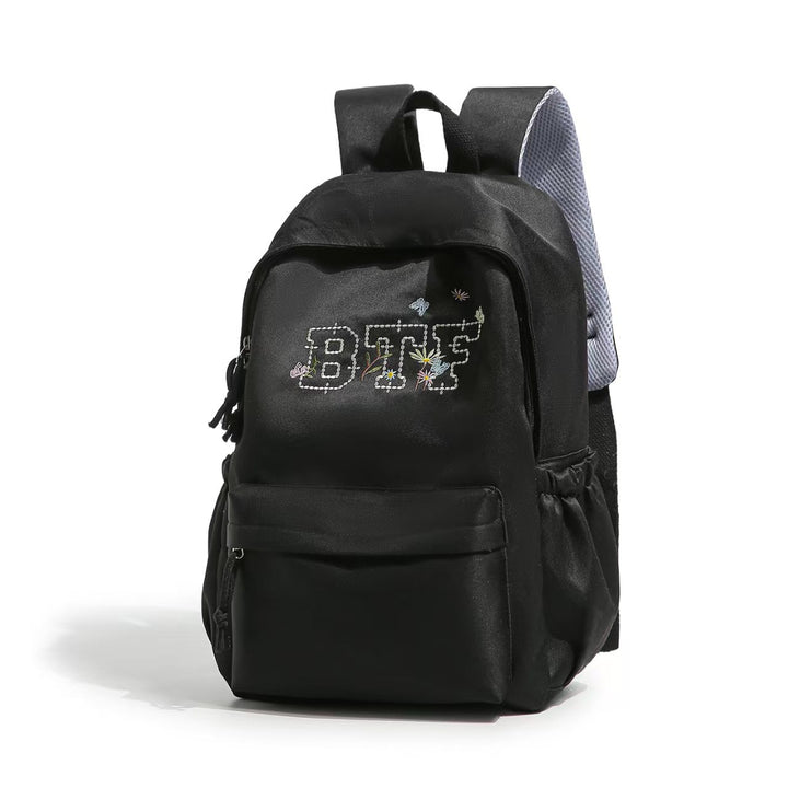 Embroidered Floral Pattern Backpack Bowlift