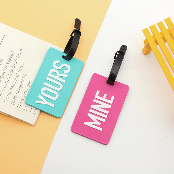 Unisex Luggage Tag with Smart Safety Message Bowlift