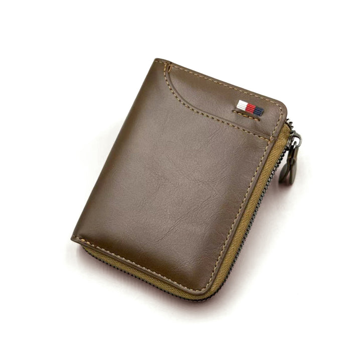 Leather Zipper Wallet