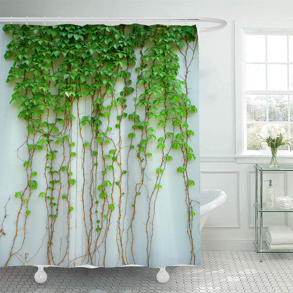 Botanical Leaf Print Shower Curtain Bowlift
