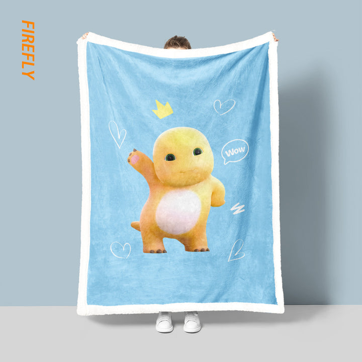 Soft Cartoon-Themed Fleece Blanket