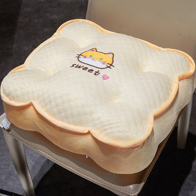 Plush comfort seat cushion with cute animal motif Bowlift