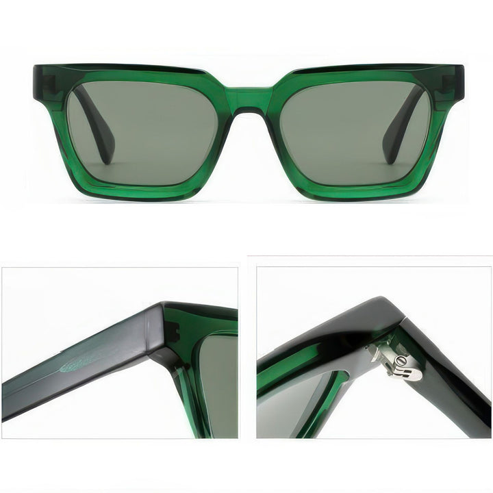 Women's stylish sunglasses in modern design with sturdy, transparent frame Bowlift
