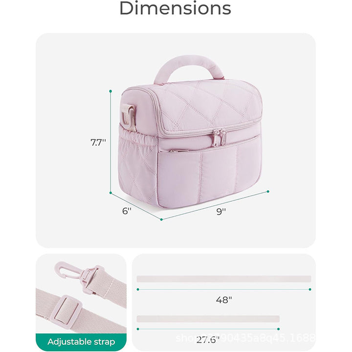 Quilted Lunch Box Cooler Bag Bowlift
