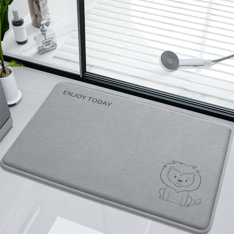 Cute Inspirational Lion Bath Mat