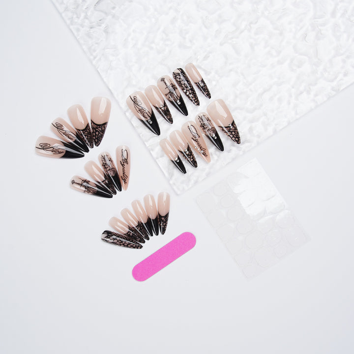 Luxury Artificial Nail Set Bowlift