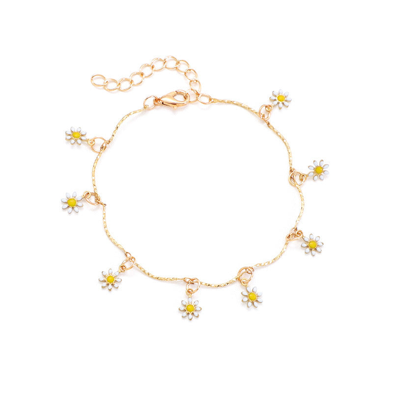 Floral Charm Anklet Bowlift