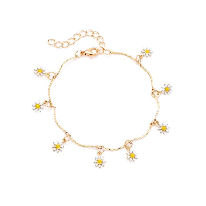 Floral Charm Anklet Bowlift