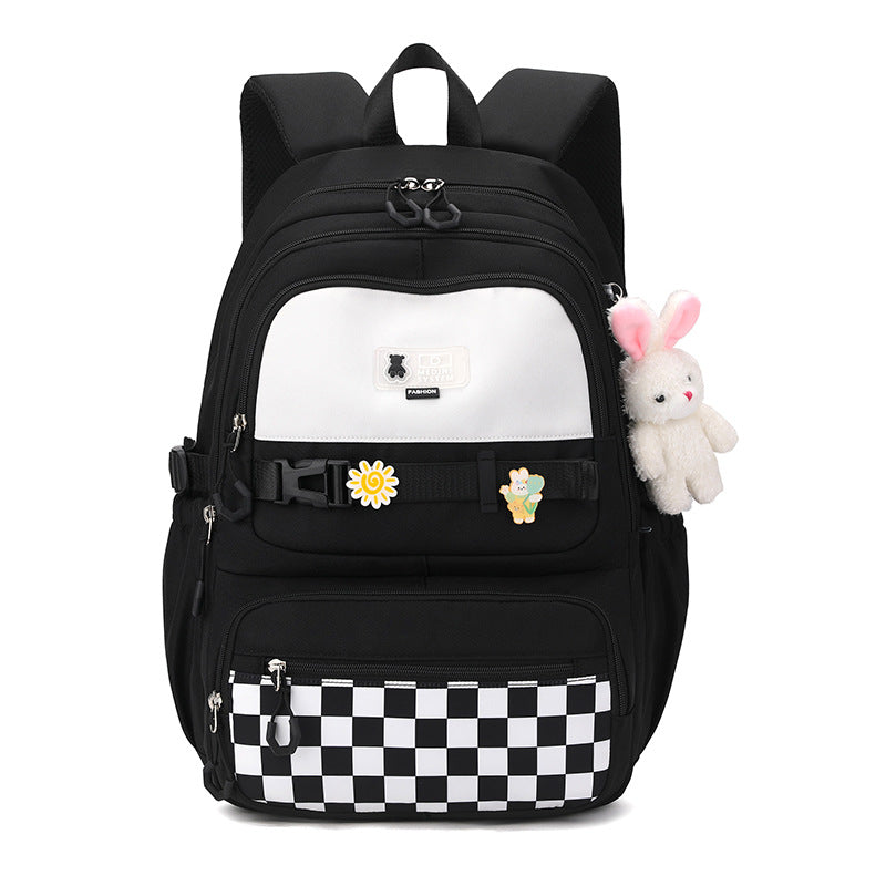 Cute school backpack with playful charms Bowlift