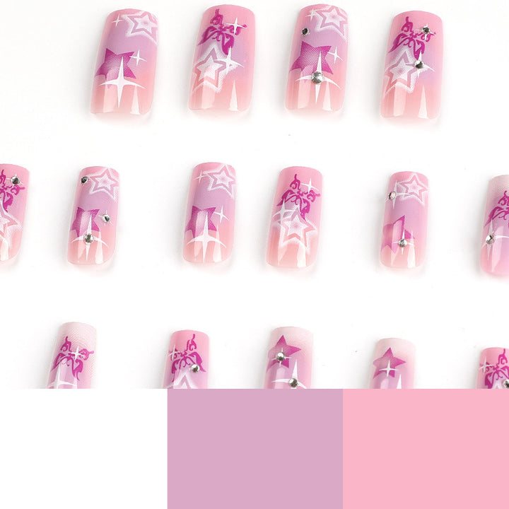 Artistic acrylic nails with modern glitter accents Bowlift