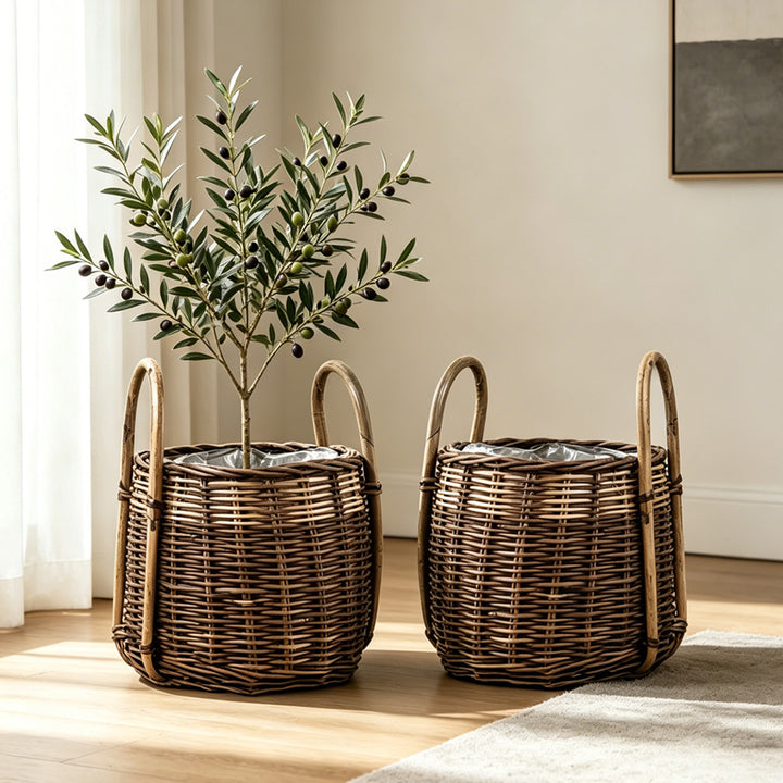 Natural woven storage basket Bowlift