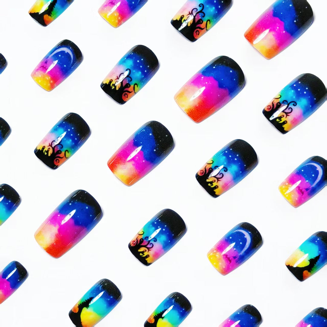 Glamorous nail design set Bowlift