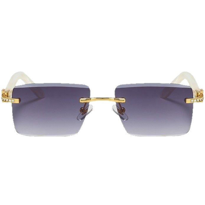 Ladies fashionable square sunglasses with luxurious accent and UV protection Bowlift