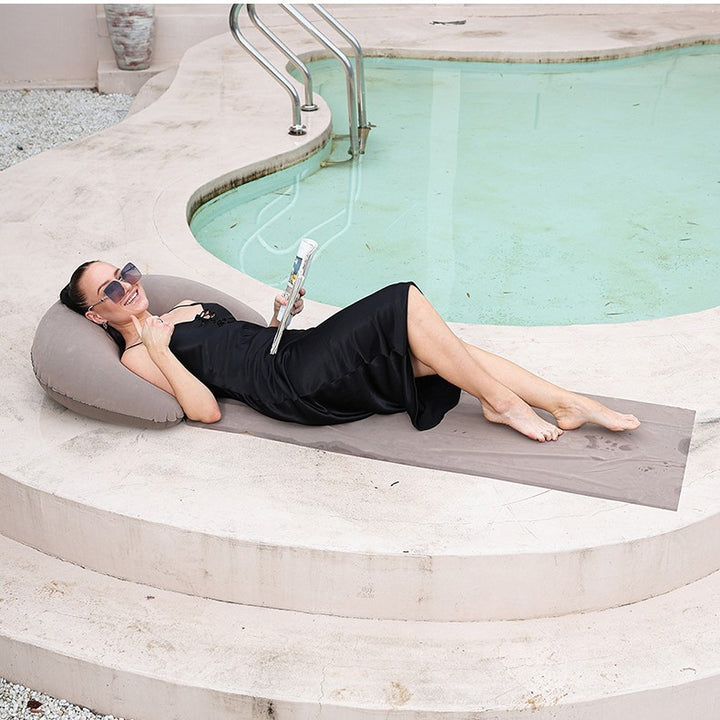 Women Inflatable Relax Lounger with Integrated Headrest Bowlift