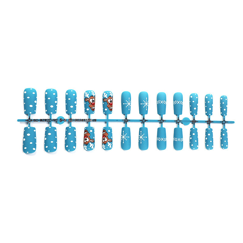 Playful Themed Press-On Nail Art Set Bowlift