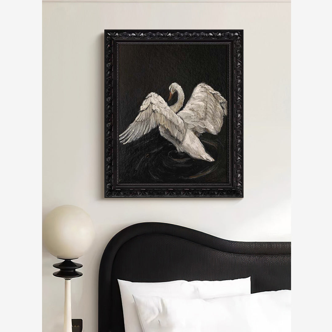 Divided Artistic Swan Wall Decor