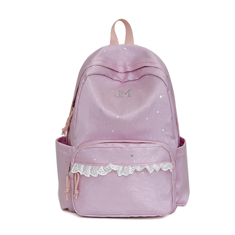 Stylish Star-Embellished Backpack
