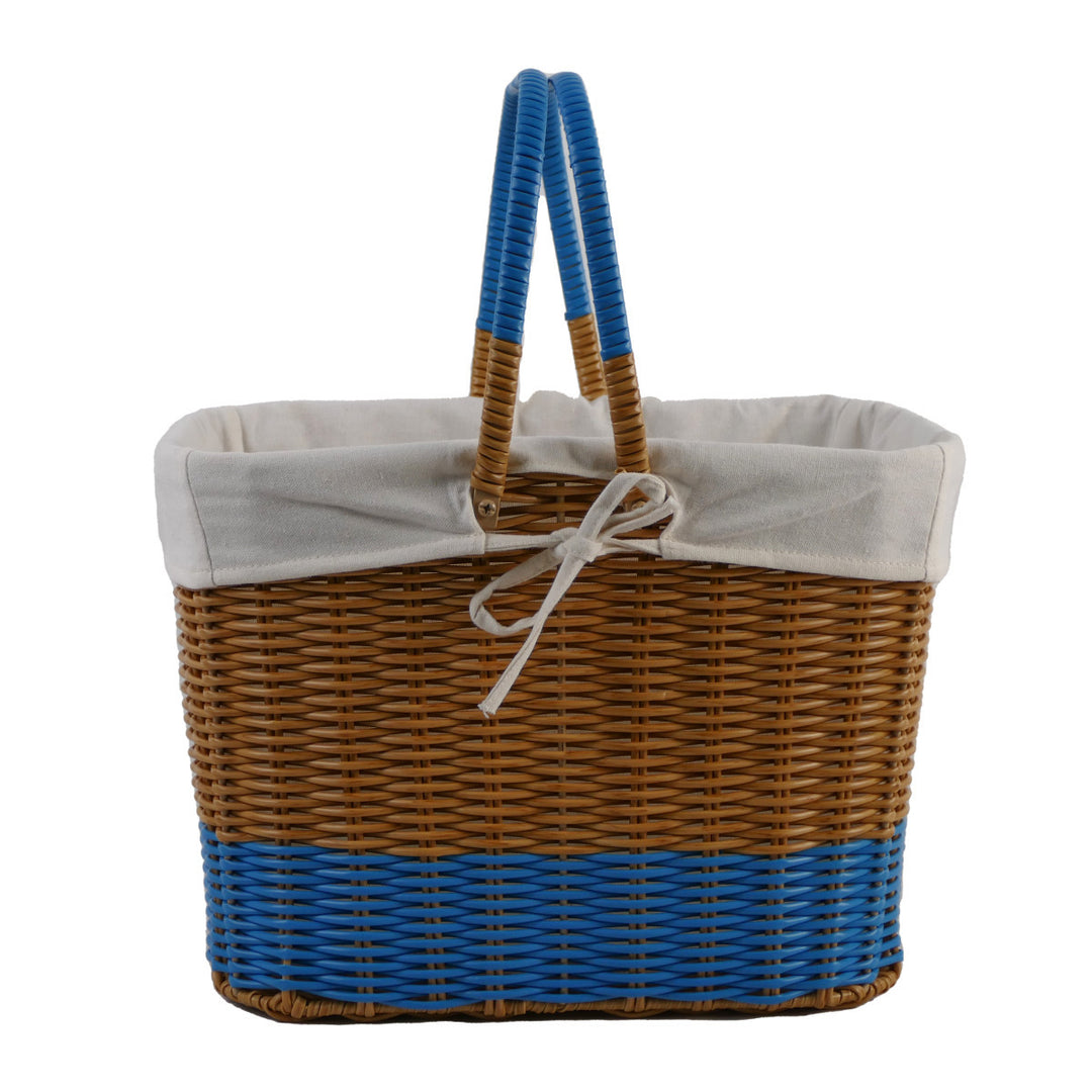 Ladies braided shopping basket with removable inner lining Bowlift