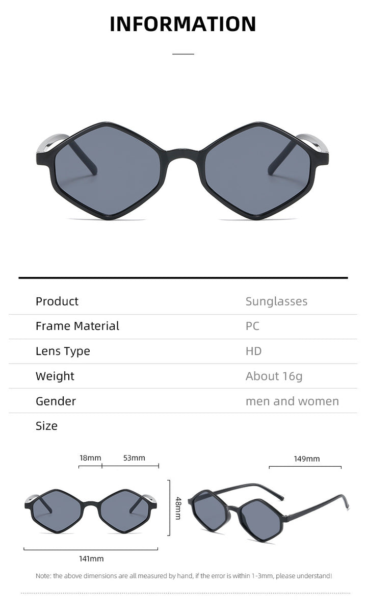 Women's stylish geometric sunglasses with elegant frame Bowlift