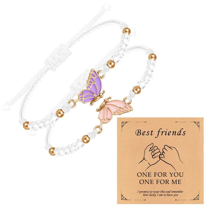 Butterfly Charm Necklace and Bracelet Set Bowlift