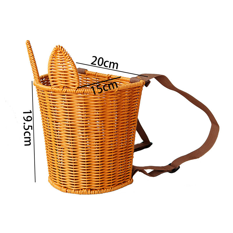 Stylish Woven Handheld Basket Bowlift