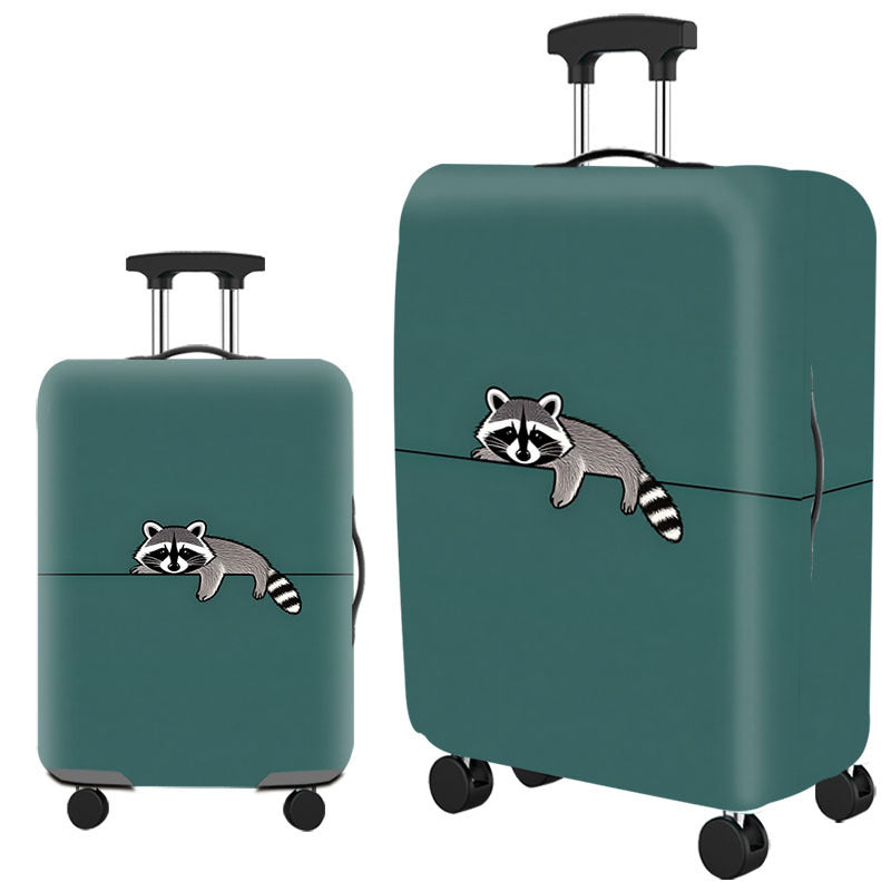 Tropical Leaf Print Hard Shell Luggage Bowlift