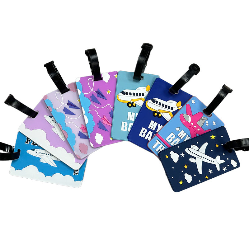 Airplane-Themed Luggage Tag Bowlift