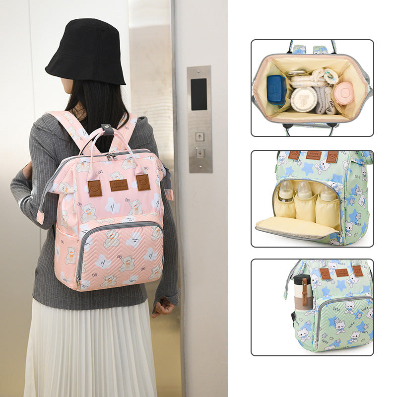 Cute Character Print Baby Backpack Bowlift