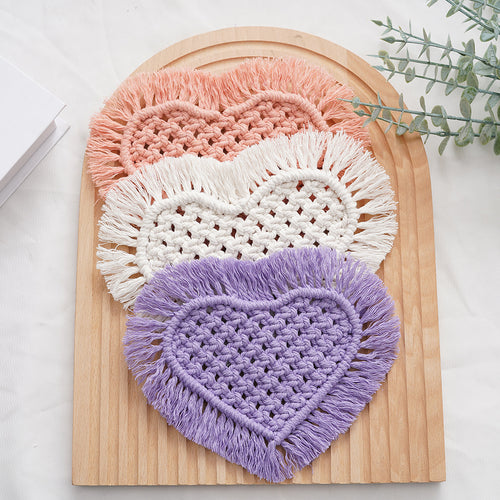 Decorative Macrame Heart Wall Hanging Bowlift
