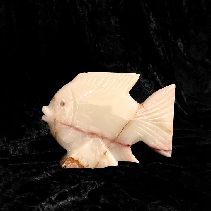 Decorative Stone Fish Sculpture