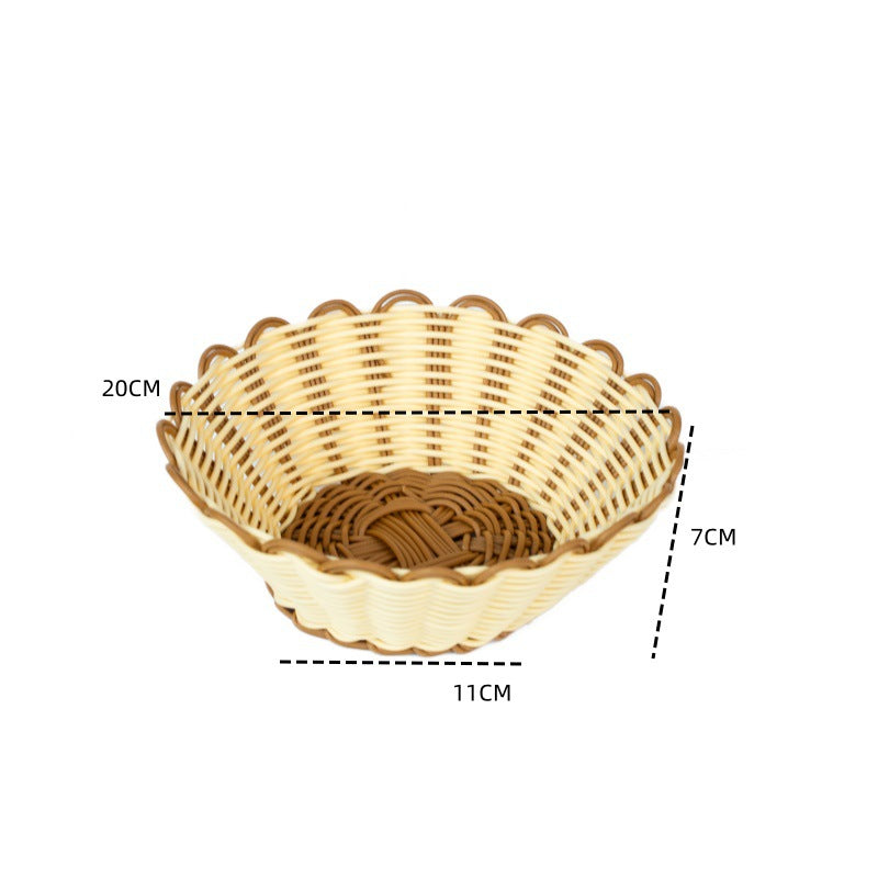 Women's Aesthetic Fruit Bowl with Scalloped Design Bowlift