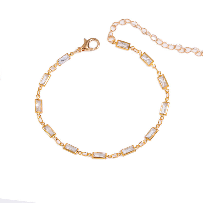 Elegant Glass Chain Bracelet Bowlift