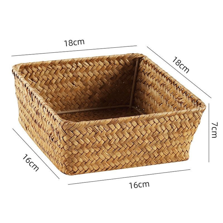 Natural Woven Storage Basket Bowlift