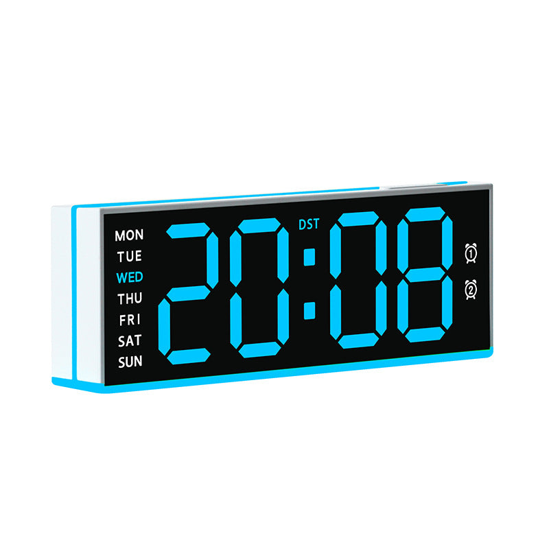 Digital Alarm Clock with Multifunctional Display Bowlift