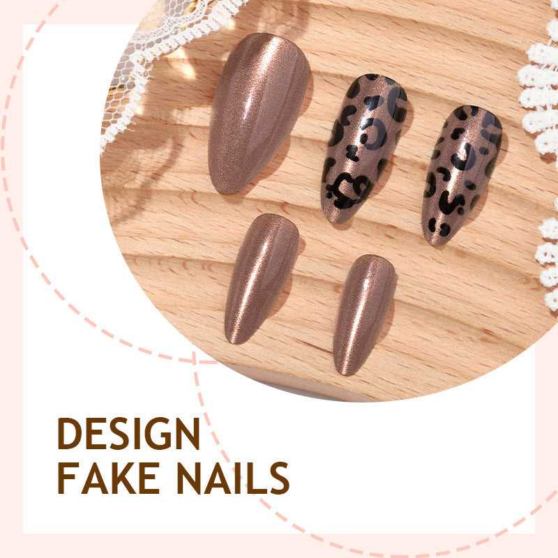 Creative nail art set with modern leopard accents Bowlift