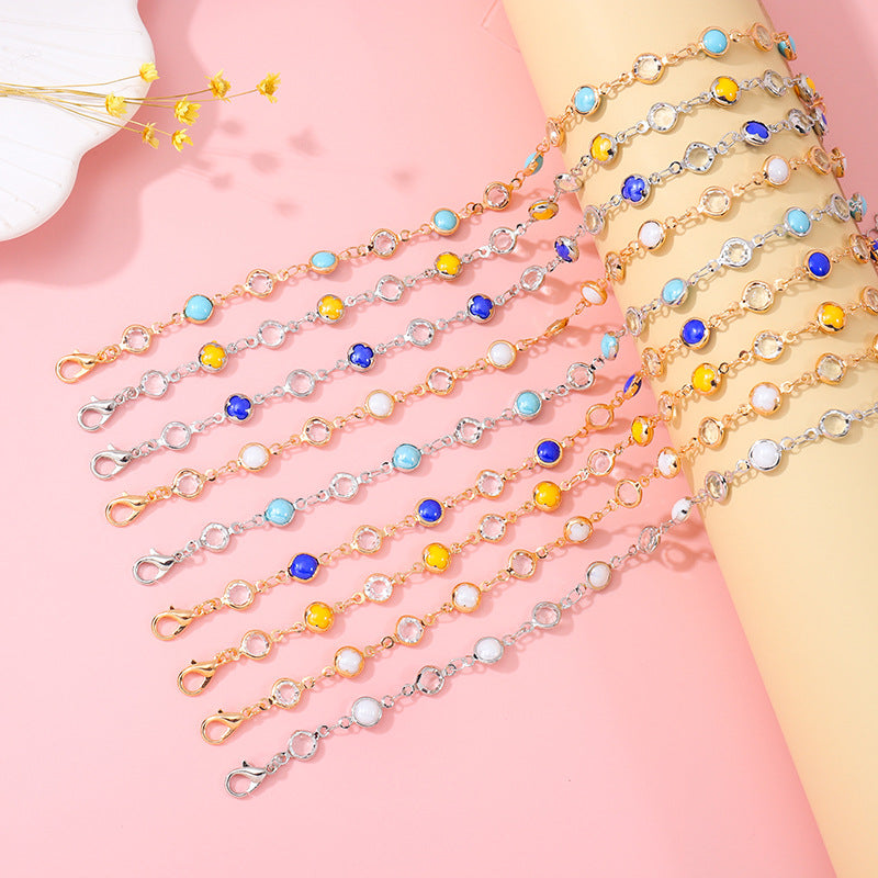 Decorative Gemstone Anklet Bowlift