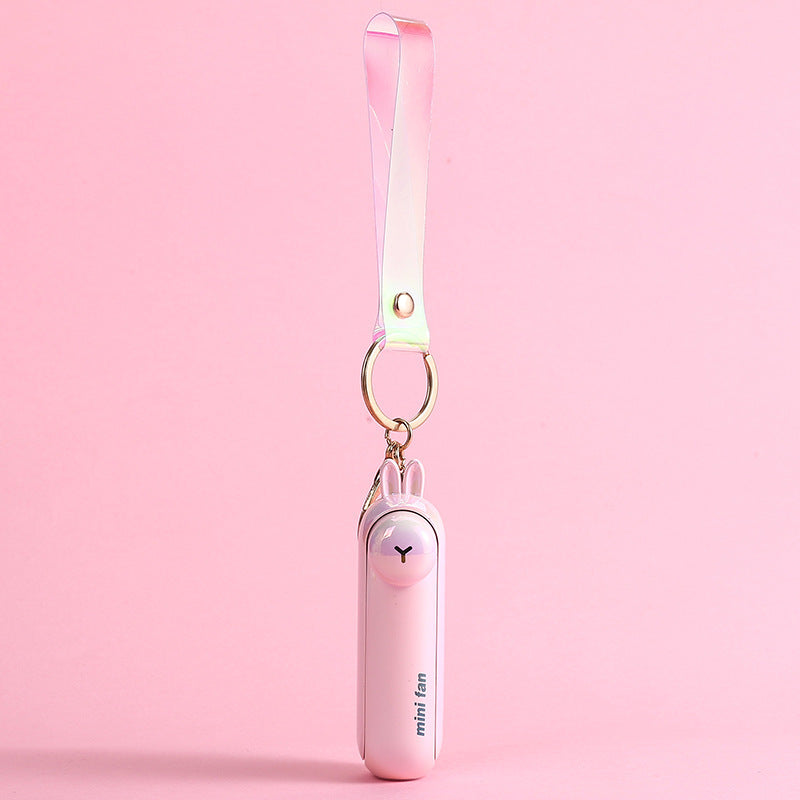 Unisex Mini Hand Fan in playful bunny design Bowlift