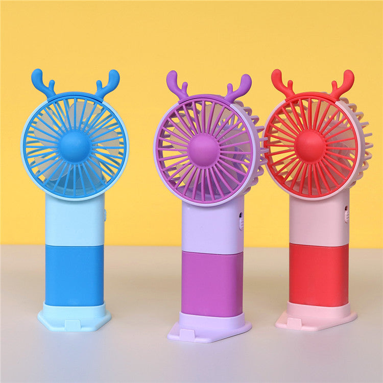 Unisex Portable Hand Fan in Playful Cat Design Bowlift