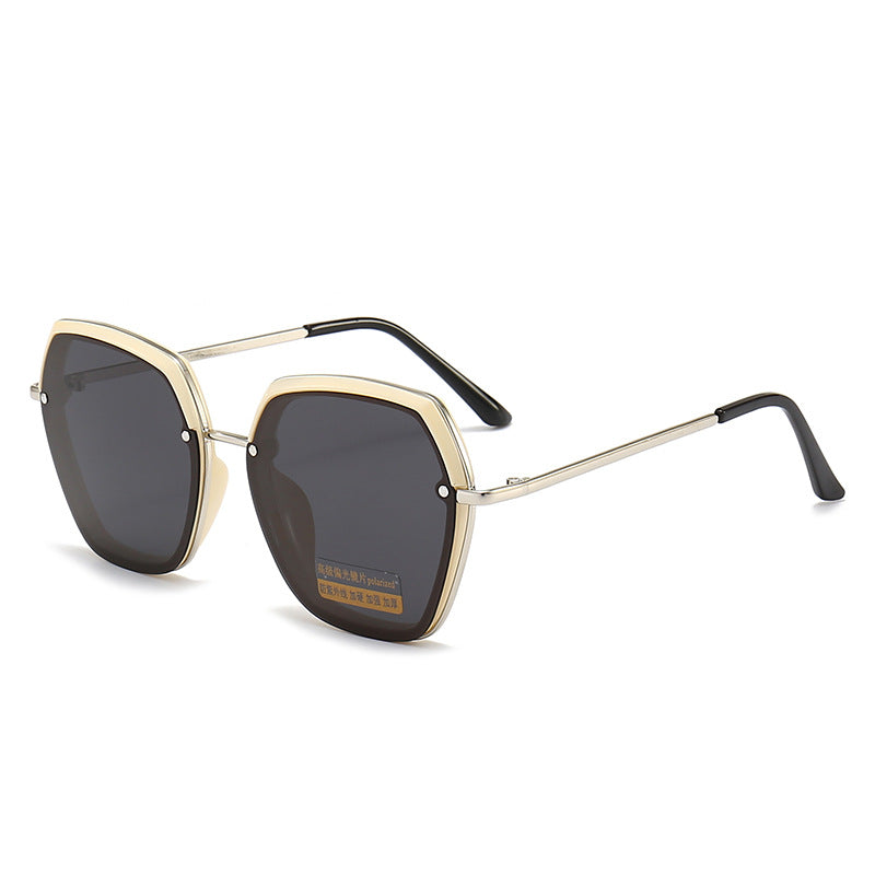 Trendy Hexagonal Frame Sunglasses