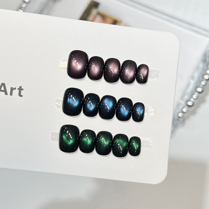 Galaxy Effect Press-On Nail Set Bowlift