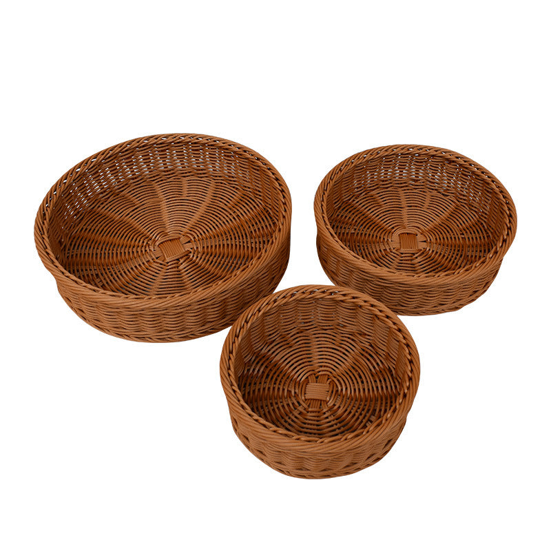 Artisan Woven Bread Serving Set Bowlift