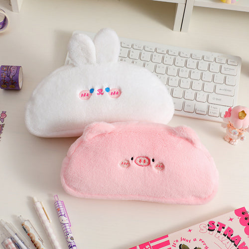 Cute Bear-Shaped Plush Pencil Case Bowlift